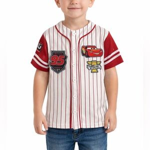 Disney Lightning McQueen Red and White Kids Jersey